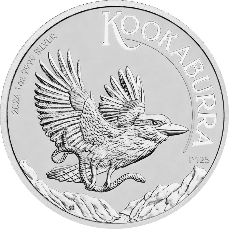 Kookaburra in Monete d'argento